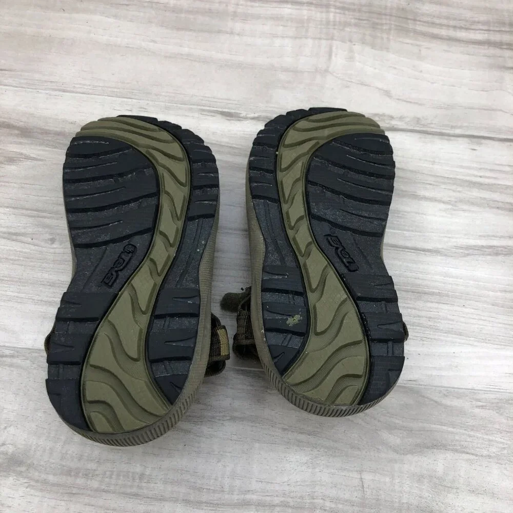 Teva Sandals Kids 2 Hurricane Green Hook and Loop Adjustable Strap Outdoor Shoes - Picture 11 of 11